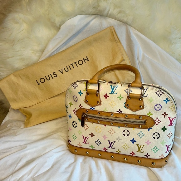 Authentic Louis Vuitton Multicolore Murakami Satchel - Alma - VINTAGE BEAUTY! - Picture 2 of 11